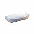 Specialty Quality Packaging 8114 PEC 7 in. Plaid Hot Dog Tray, 1000PK 8114  (PEC)